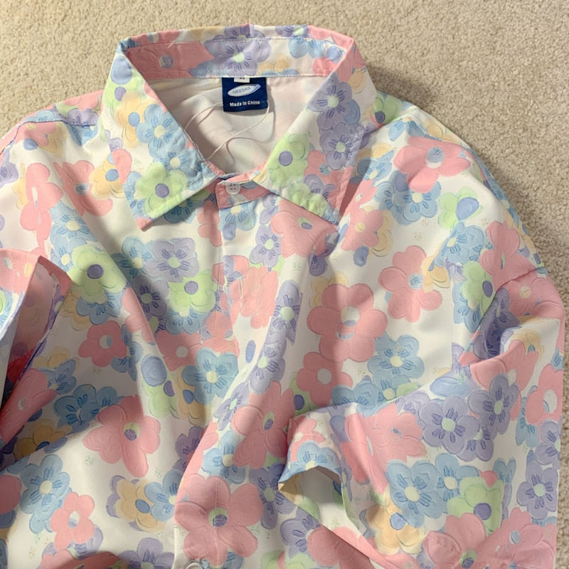 Shirt Flower Chiffon Blouse