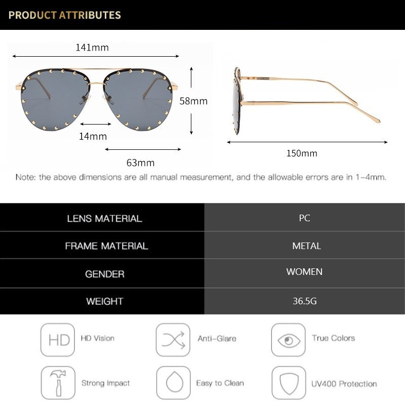 Gradient Large Colored Sun Glasses