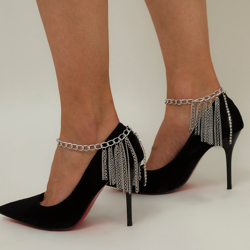 Multilayer Chain High Heel Foot Ankle