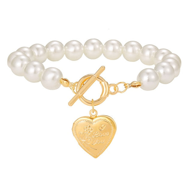 Gold Silver Color Bracelets Set