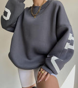 Grunge Loose Pullover Sweatshirts