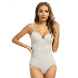 Solid Bodysuit with Pad Lingerie Corset Shaper