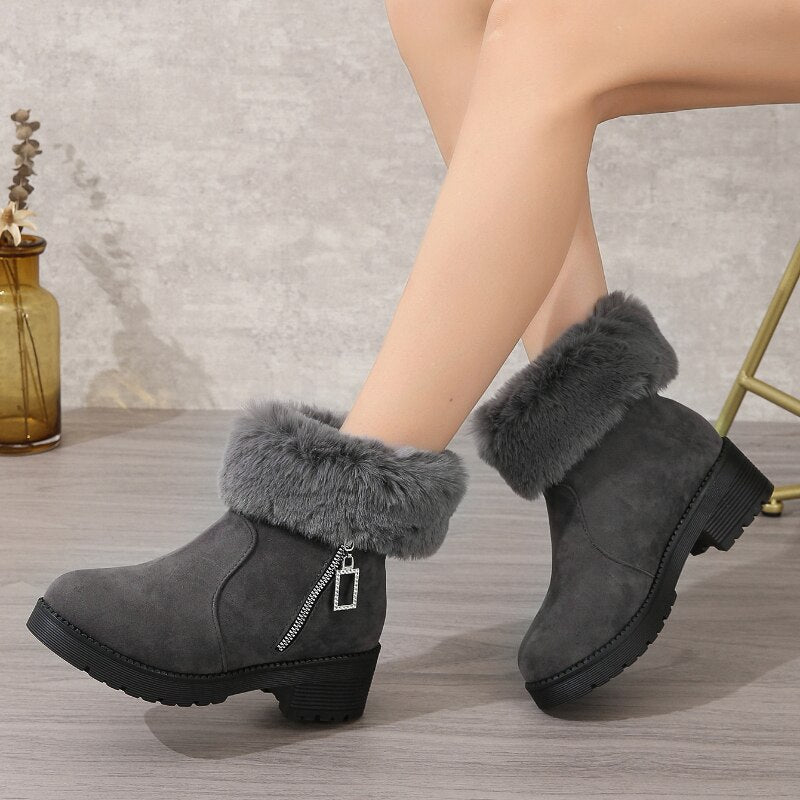 Winter Outdoor Keep Warm Fur Boots