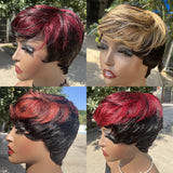 Short Pixie Cut Wig Human Hair