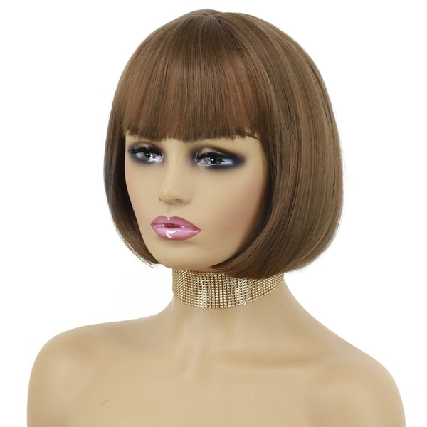 Straight Wig With Bangs for Women