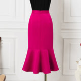 Elegant Irregular High Waist Pleated Skirt