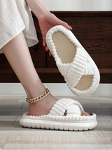 Linen Soled Non-Slip Bathroom Slippers