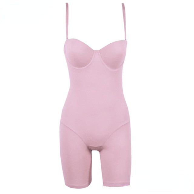 Solid Bodysuit with Pad Lingerie Corset Shaper