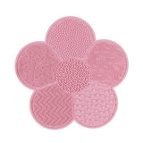 Makeup Brush Mat Cleaner with Suction Cup