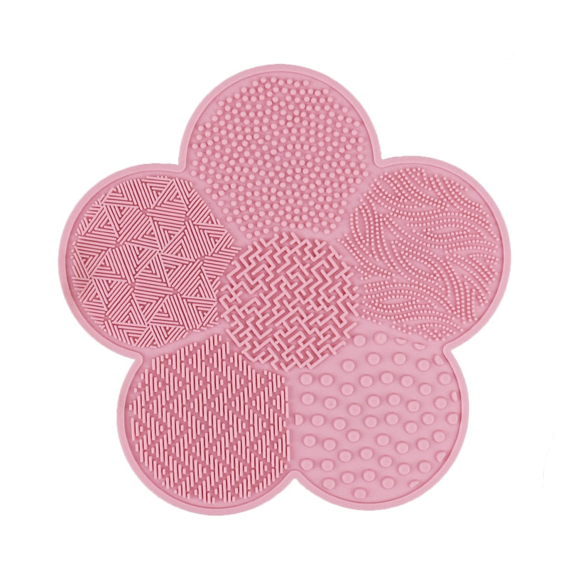 Makeup Brush Mat Cleaner with Suction Cup