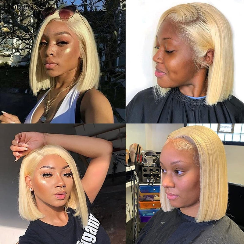 Short Bob Straight Lace Front Wig