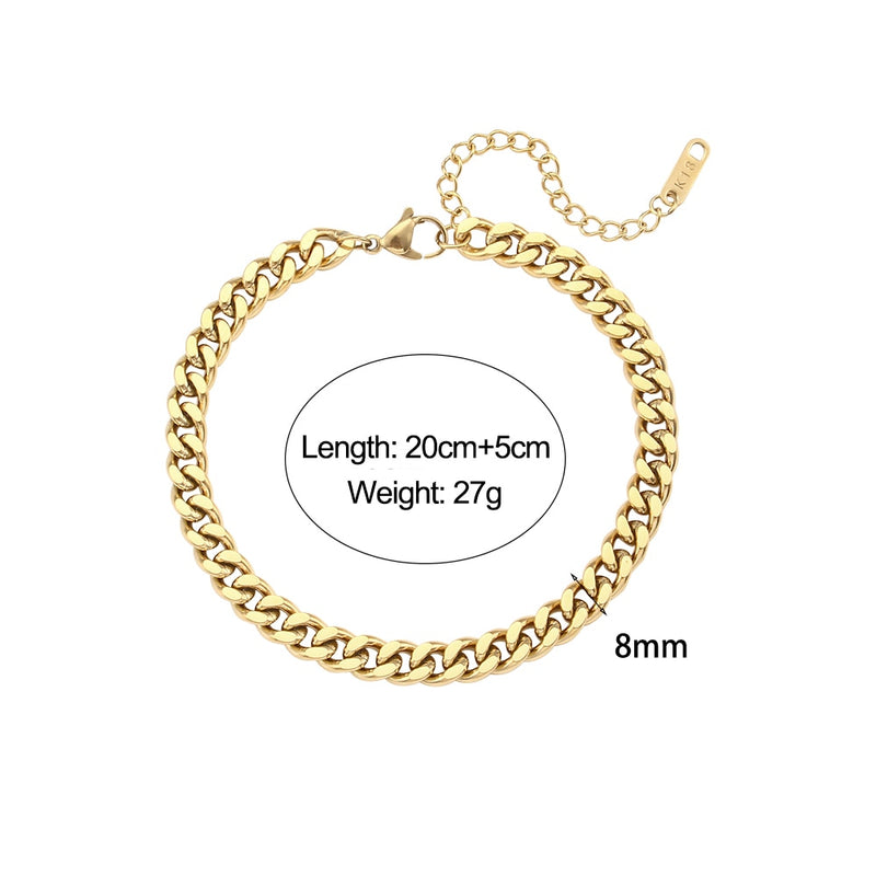 Women's Bracelet Gold Jewelry Street Style