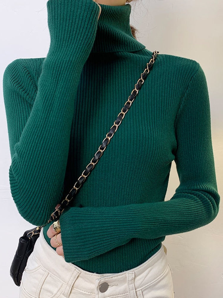 Women Fall Turtleneck Sweater