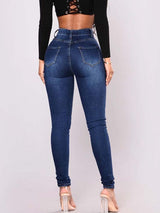 Denim Pencil Jeans For Women