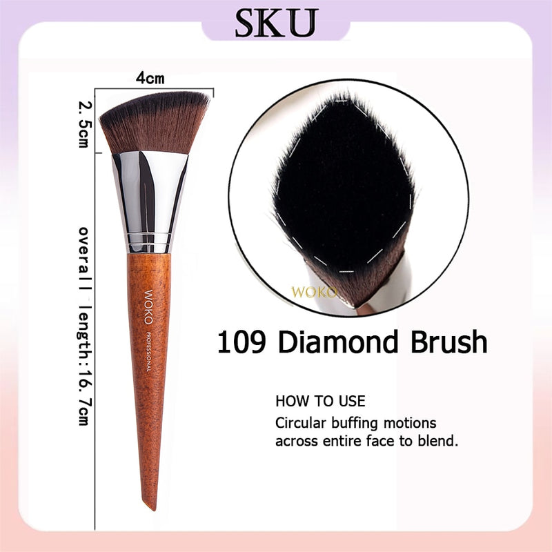 Buffing Brush Angle Foundation Makeup Brush