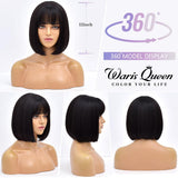 Short Bob Wig With Bangs