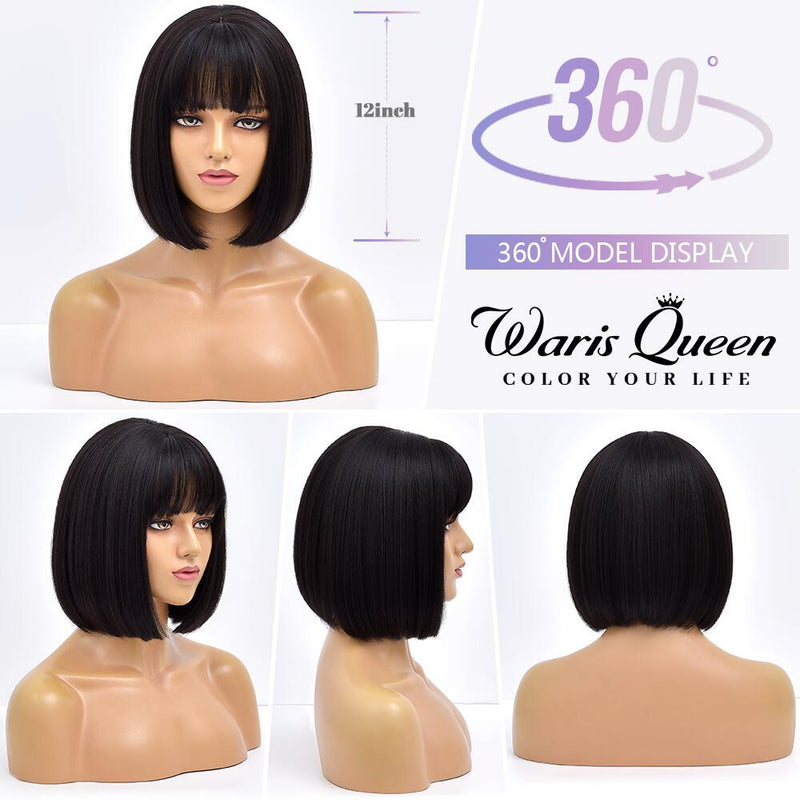 Short Bob Wig With Bangs