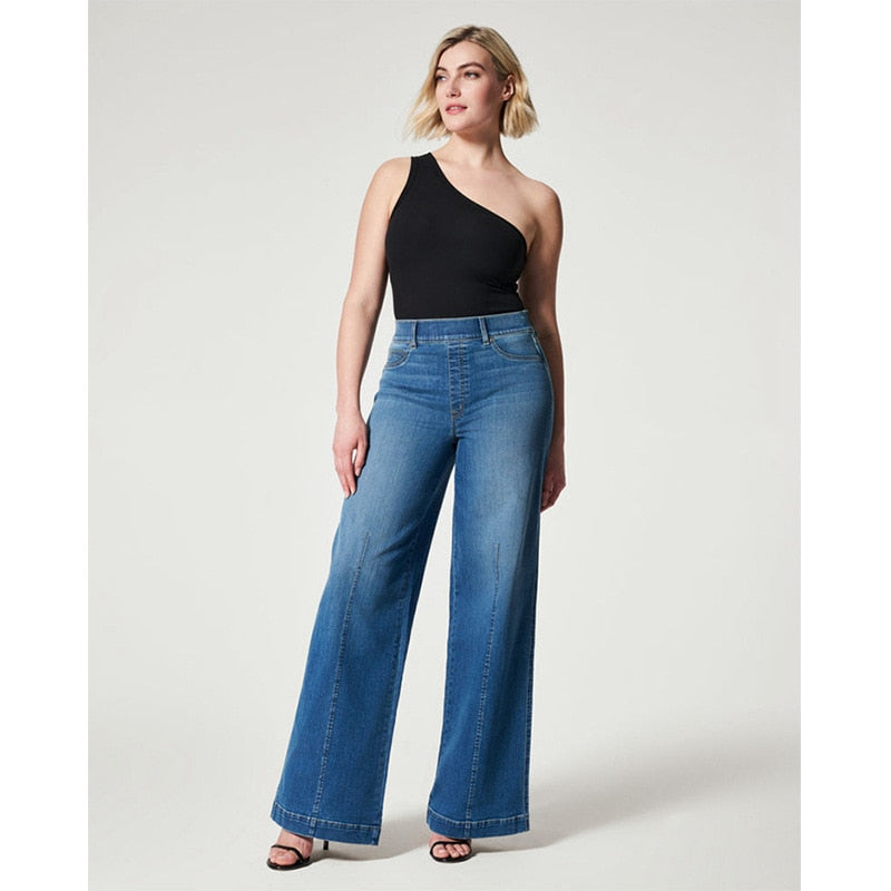 Elegant Loose Denim Trousers