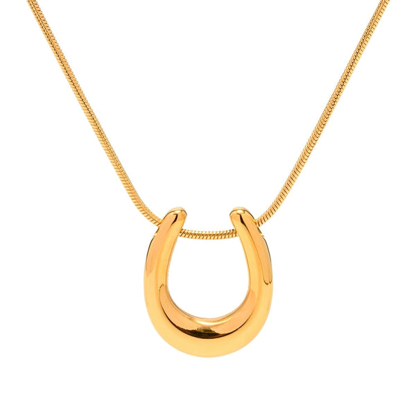 U-shaped Pendant Necklace