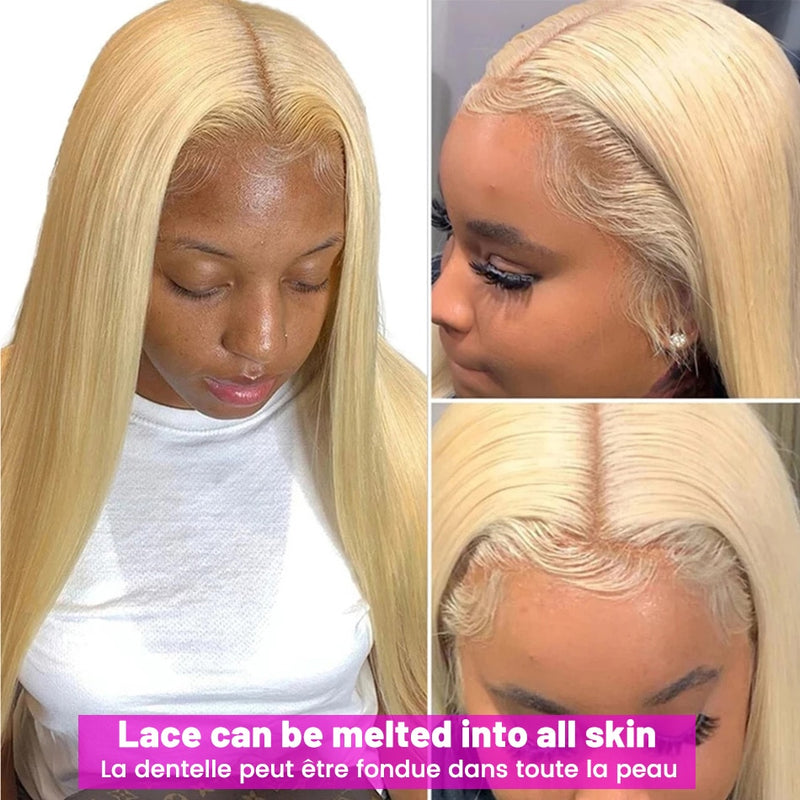 Bone Straight 13x4 Lace Front Human Hair Wigs