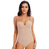 Solid Bodysuit with Pad Lingerie Corset Shaper