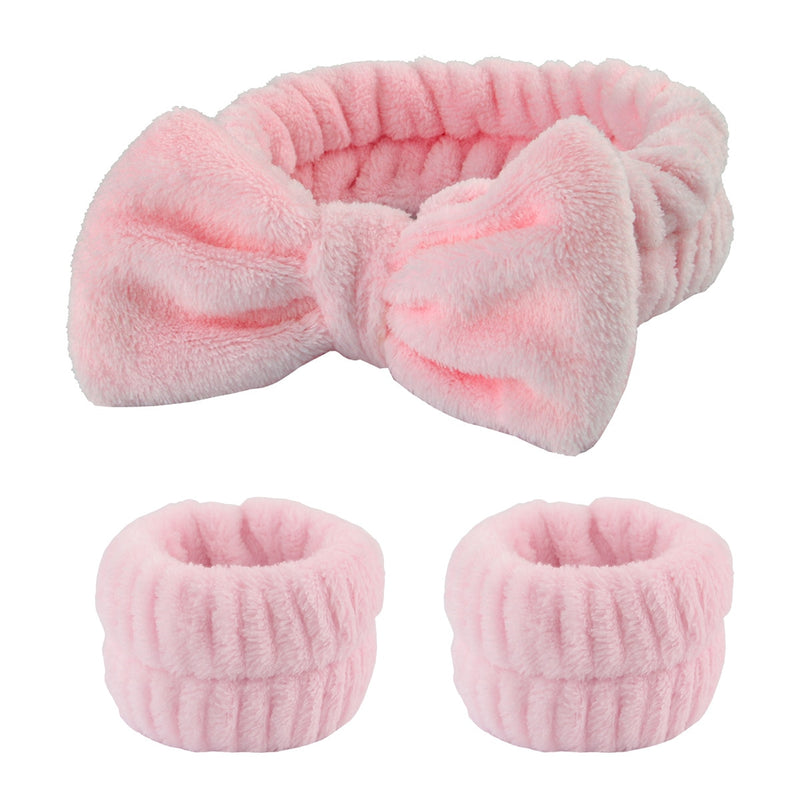 Plaid Plush Face Wash Home headband