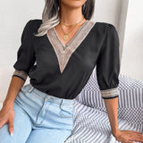 Half Sleeve Chiffon Shirt Blouse