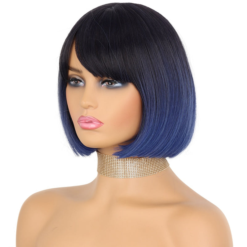 Straight Wig With Bangs for Women