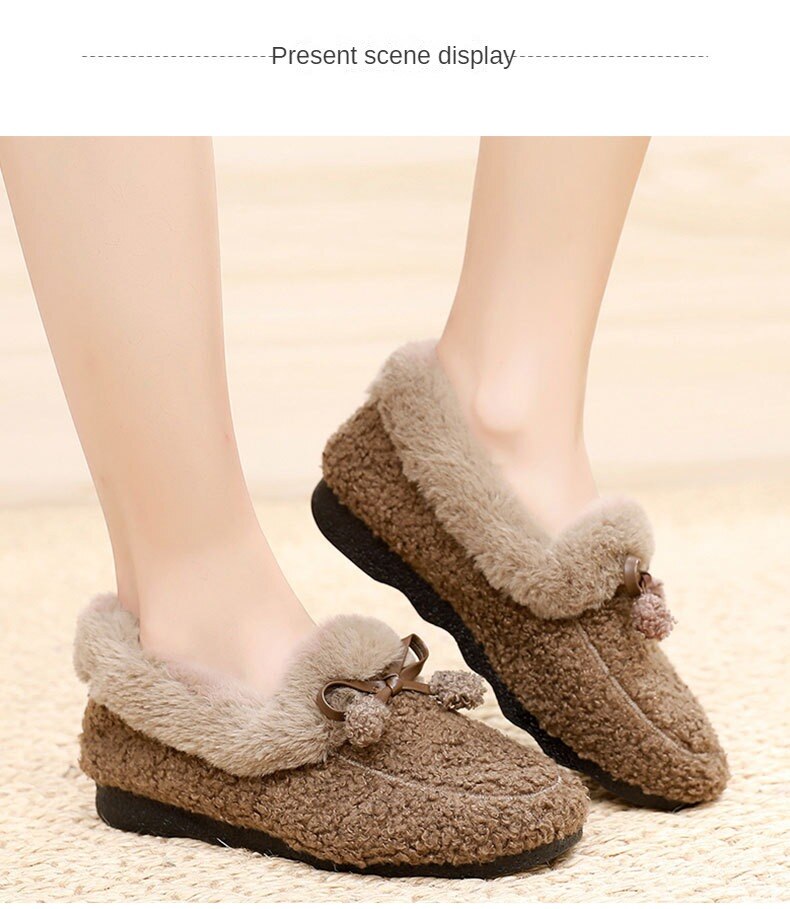 Fashion Fur Women's Shoes Lightweight