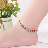 Magnet Therapy Black Beads Weight Loss Anklet