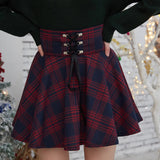 Retro Pleated Short Skirts