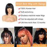 Machine Made Human Hair Wig