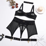 Women Transparent Ring Sexy Underwear Set