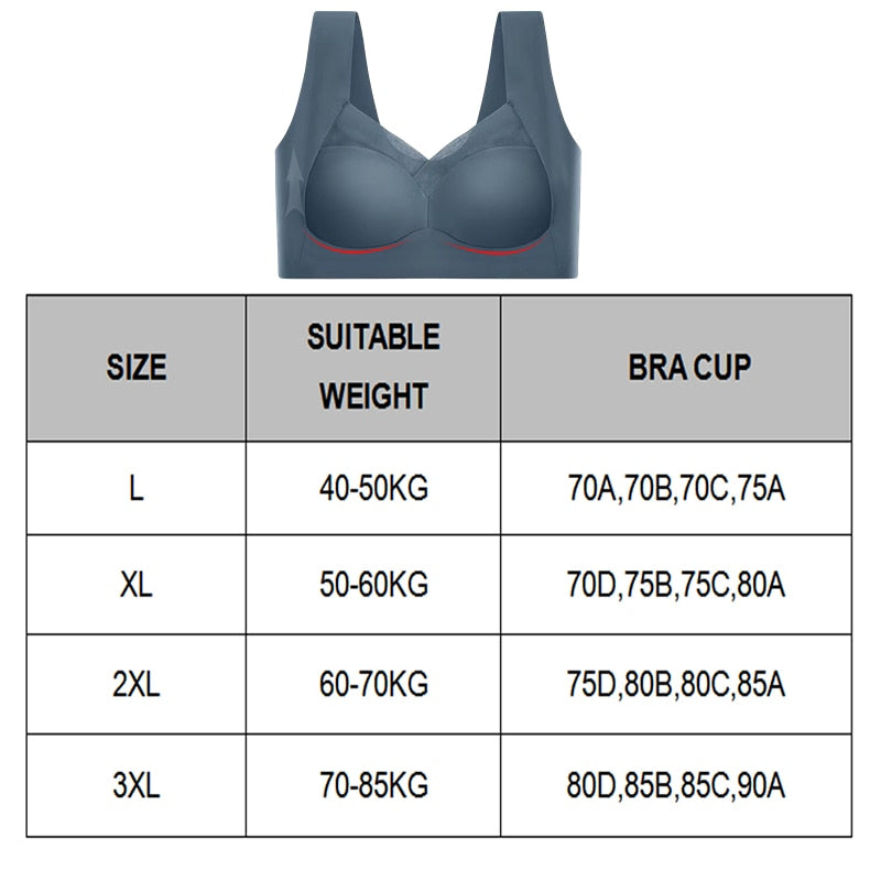 Seamless underwear without steel ring bra