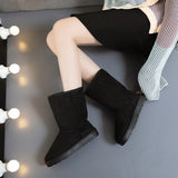 Women Tall Winter Padding Black Boots