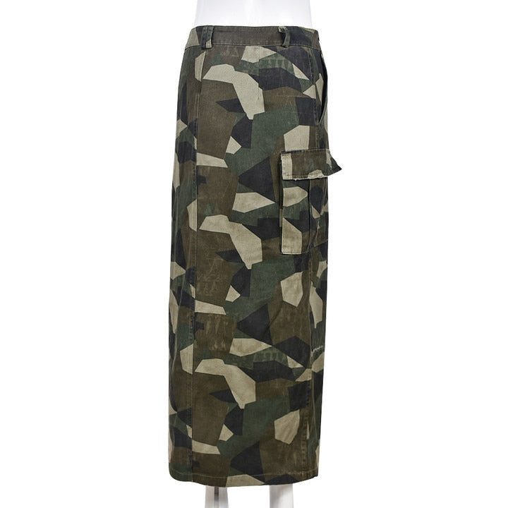 Casual Maxi Women Cargo Skirts