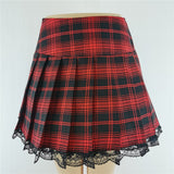 Punk Gothic Black High Waist Black Skirts