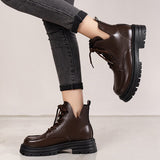 New Fashion Women‘s Ankle Solid Color Boots