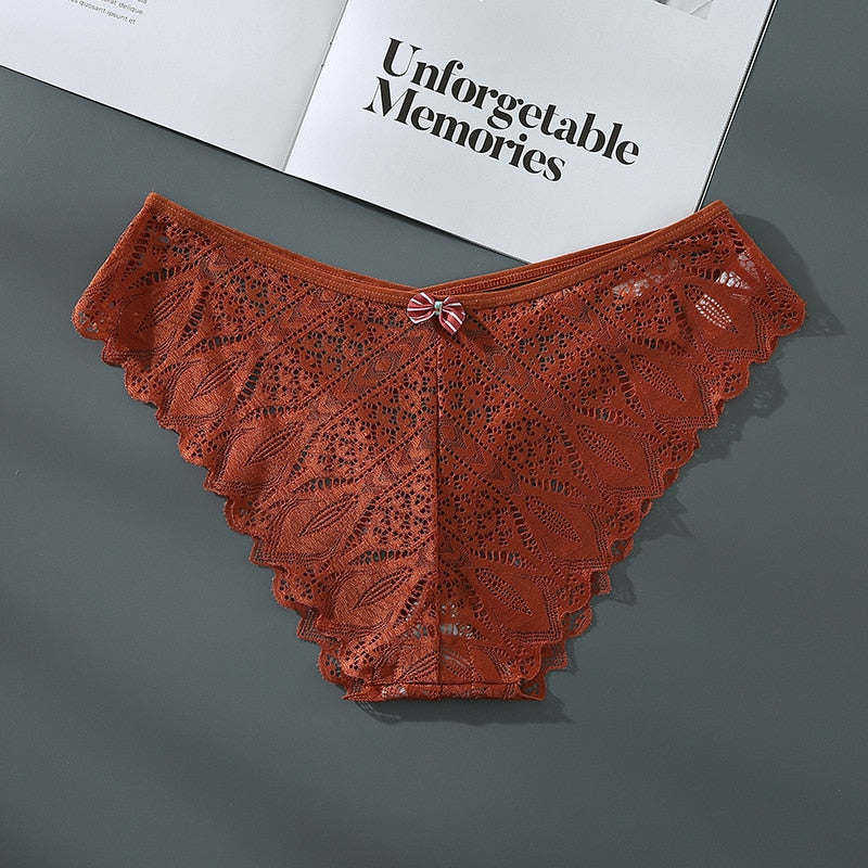 Women's sexy lace triangle briefs