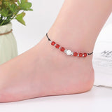 Magnet Therapy Black Beads Weight Loss Anklet