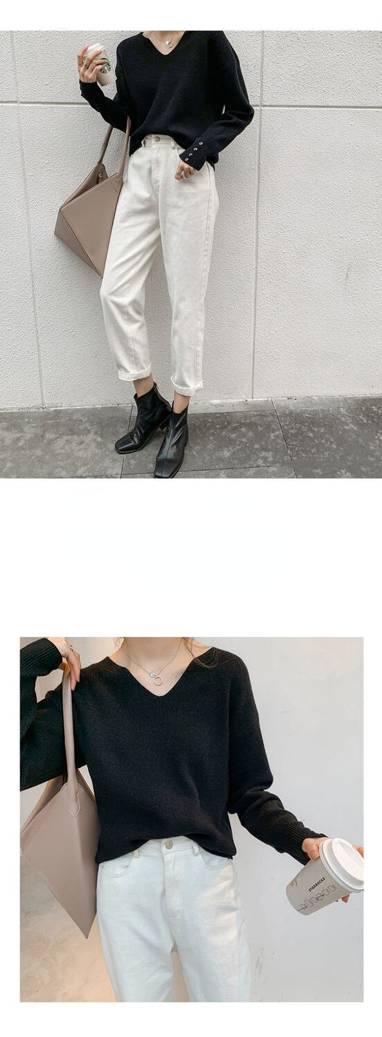 V-neck Sweater Women