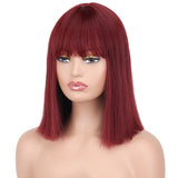 Straight Wig With Bangs for Women