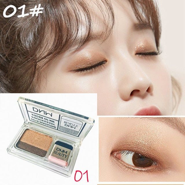 Two-color small box lazy eye shadow