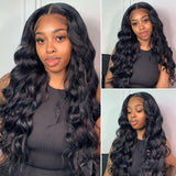 Body Wave Glue less Pre Plucked Closure Wig