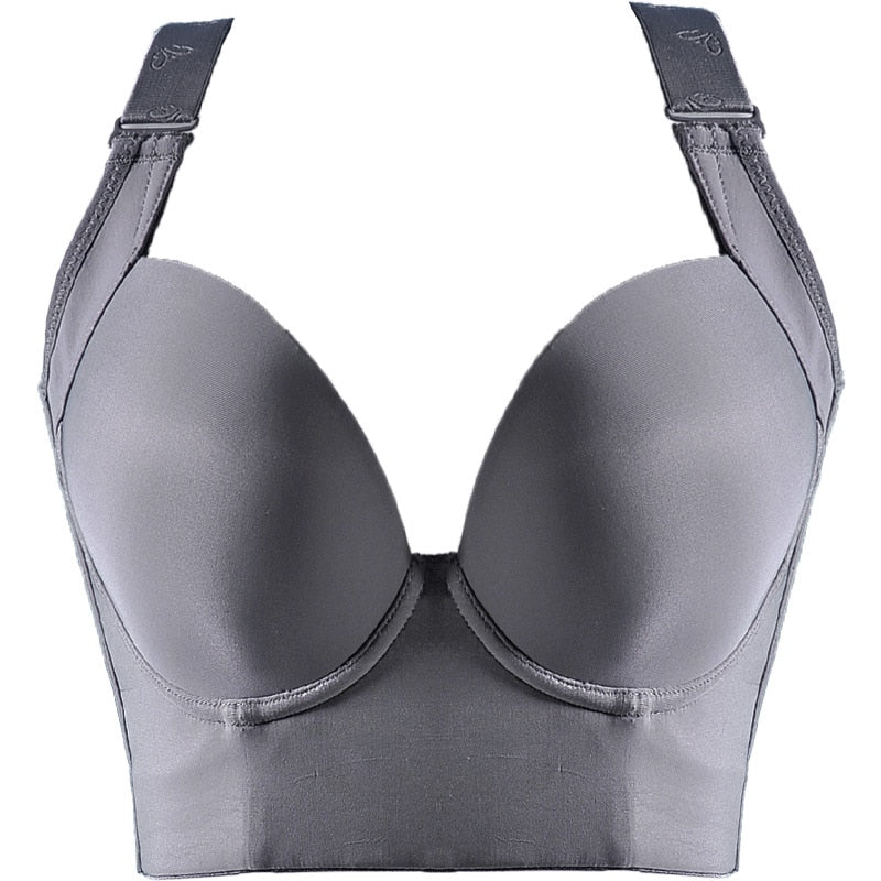 Plus Size Push Up Bras Women Deep Cup  Underwear