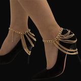 Multilayer Chain High Heel Foot Ankle