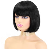 Straight Wig With Bangs for Women