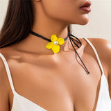 Large Flower Necklace for Women