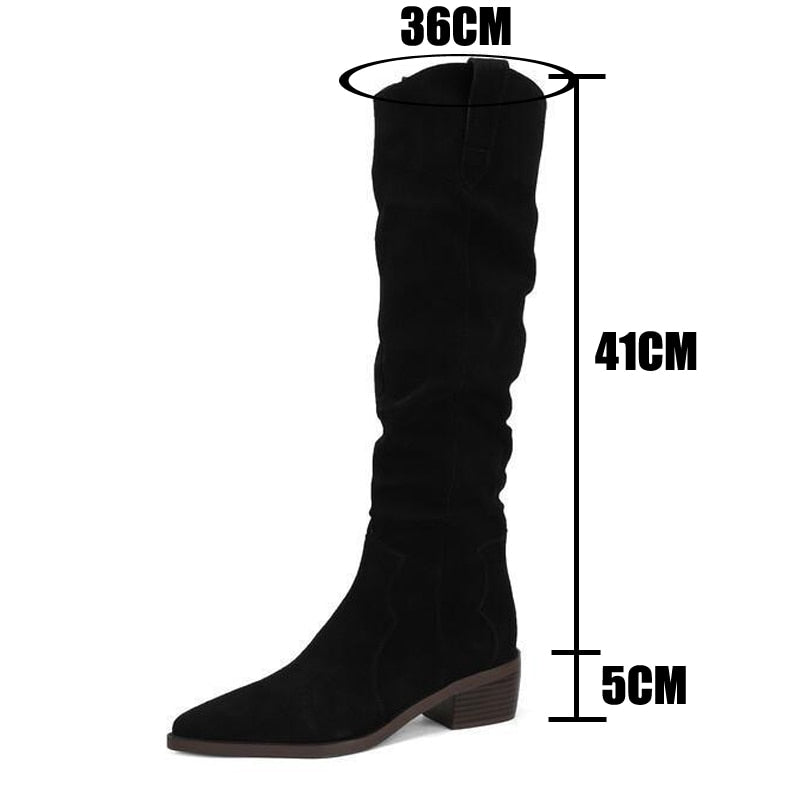 High Boots Women Pointed Shoes