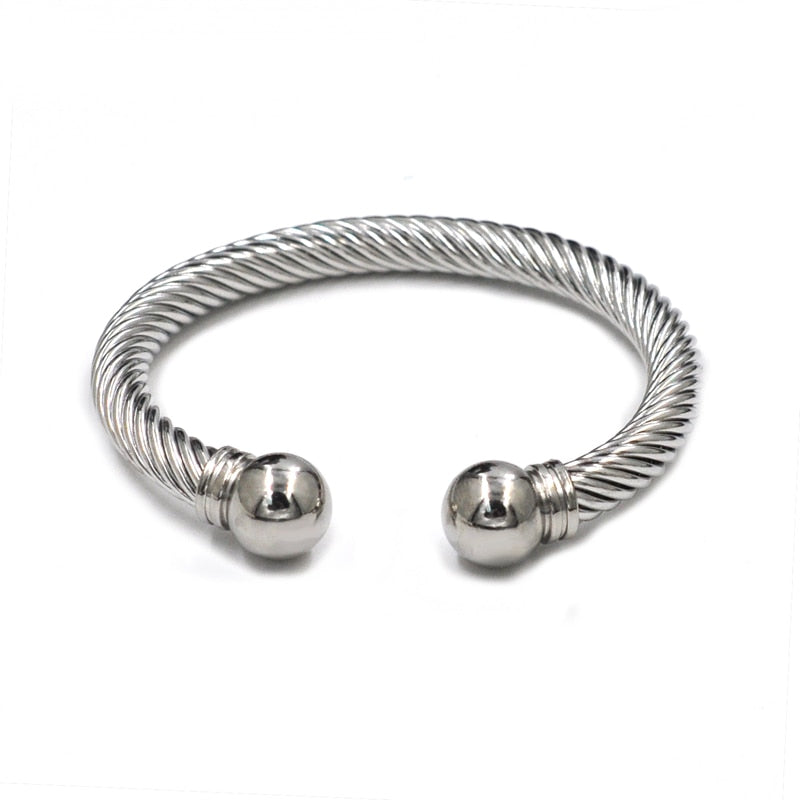 Unisex Stainless Steel Love Bangle Sets